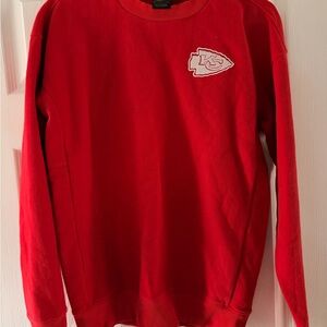 Signature Women’s Red Crewneck Sweatshirt with Team Patch